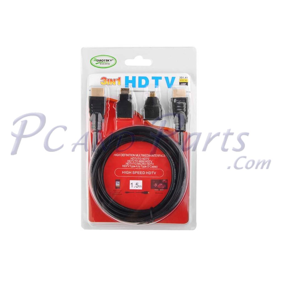 1.5M 3-in-1 HDTV Cable