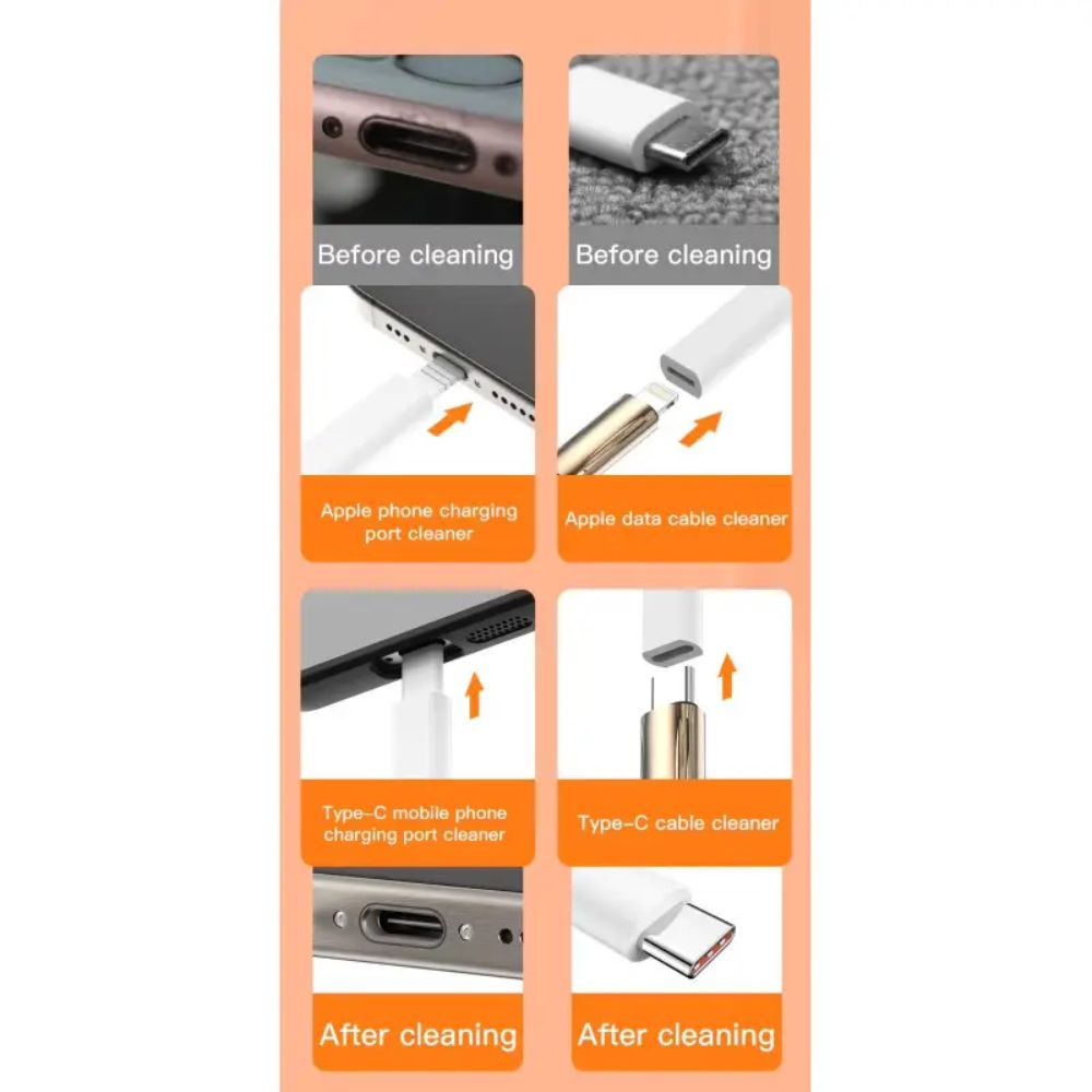 32 in 1 Multifunctional Laptop Headphones Keyboard Cleaner Kit Electronics Cleaning Kit Keyboard Cleaning Brush
