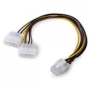 4-Pin to 6-PIN VGA Power Adapter