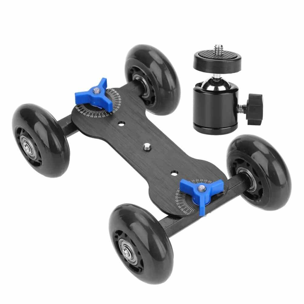 4-Wheel Desktop Tabletop Dolly Car Slider For Camera