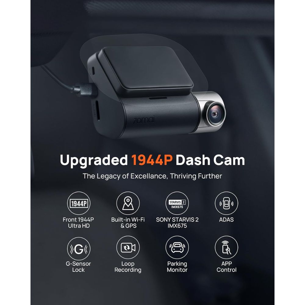 70mai Dash Cam Front and Rear A510