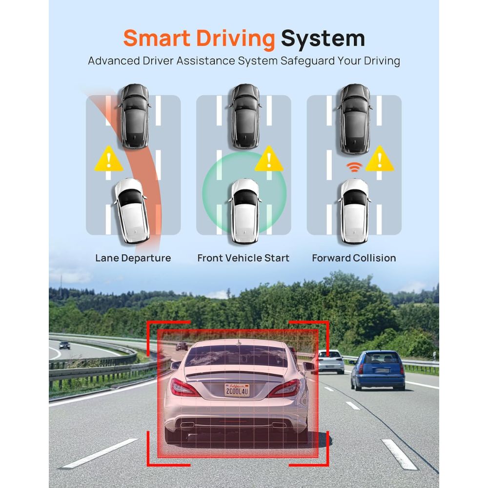 70mai Dash Cam Front and Rear A510