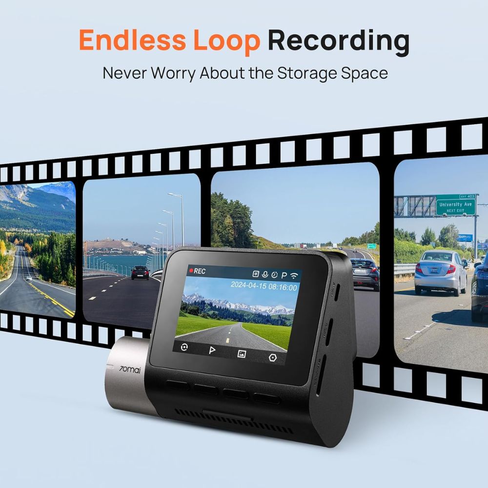 70mai Dash Cam Front and Rear A510