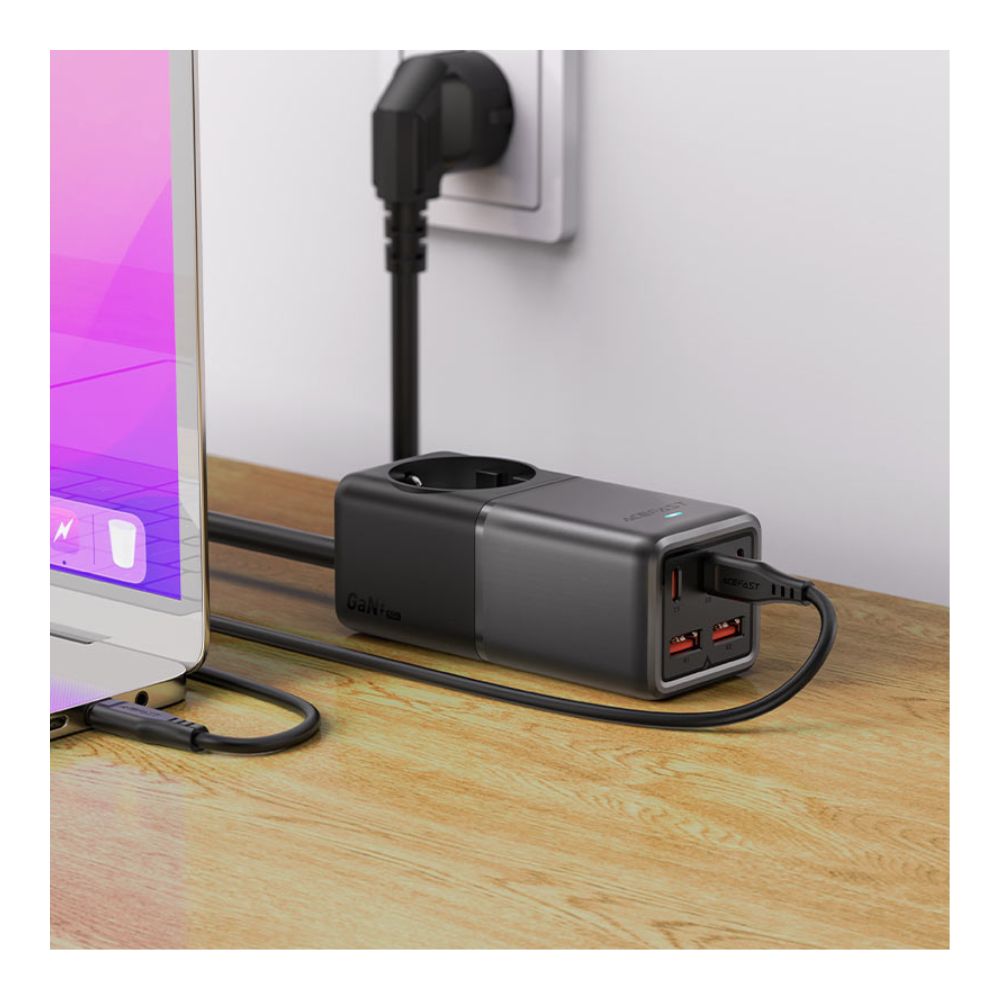 AceFast Fast Charge Power Strip Z3 PD75W GaN (3xUSB-C+2xUSB-A)