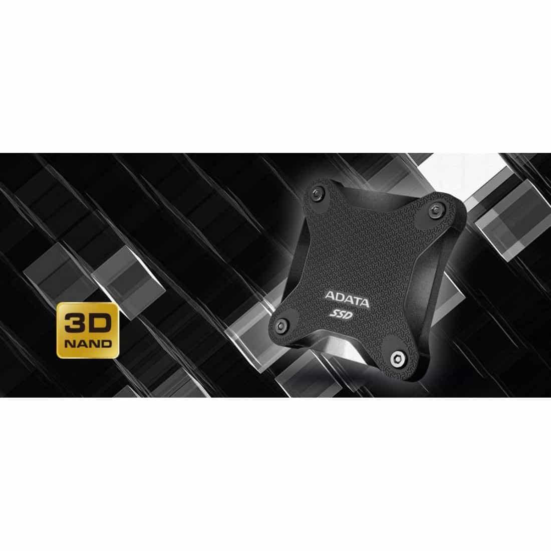 ADATA Entry Series SD600Q: 480GB Black External SSD USB 3.1 Xbox &amp; PS4 Compatible