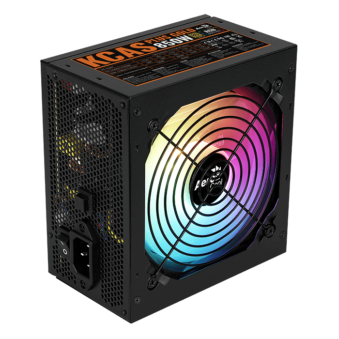 Aerocool Power Supply 850W 80PLUS ARGB GOLD | KCAS PLUS