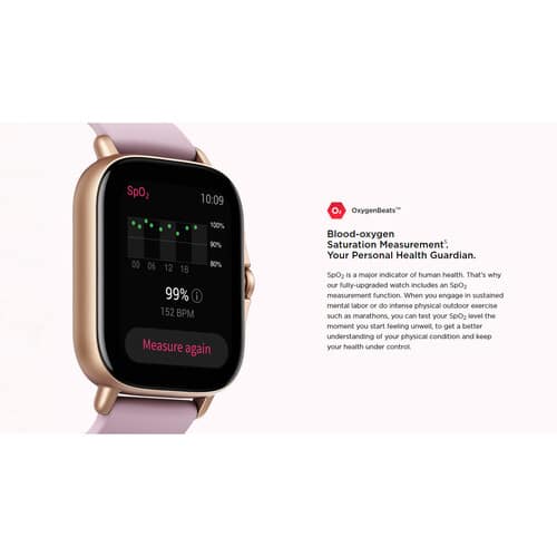 Amazfit GTS 2e GPS Smartwatch (Obsidian Black)