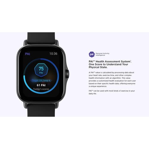 Amazfit GTS 2e GPS Smartwatch (Obsidian Black)