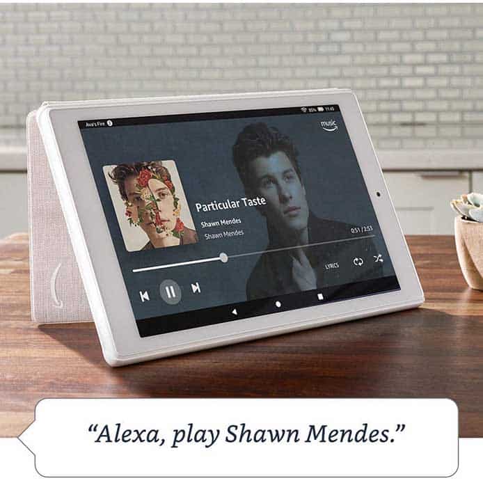 Amazon Fire HD 10 With Alexa Tablet (10.1″ 1080p full HD display, 32 GB) – Black