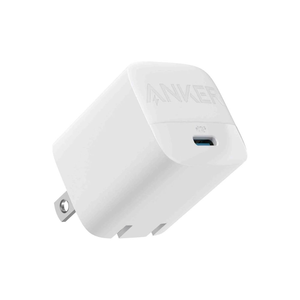 Anker 313 GaN 30W PIQ 3.0 GaN+PD – Foldable Fast Charger – With USB-C to USB-C Cable
