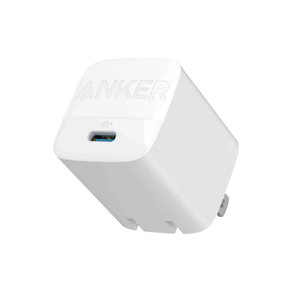 Anker 313 GaN 30W PIQ 3.0 GaN+PD – Foldable Fast Charger – With USB-C to USB-C Cable