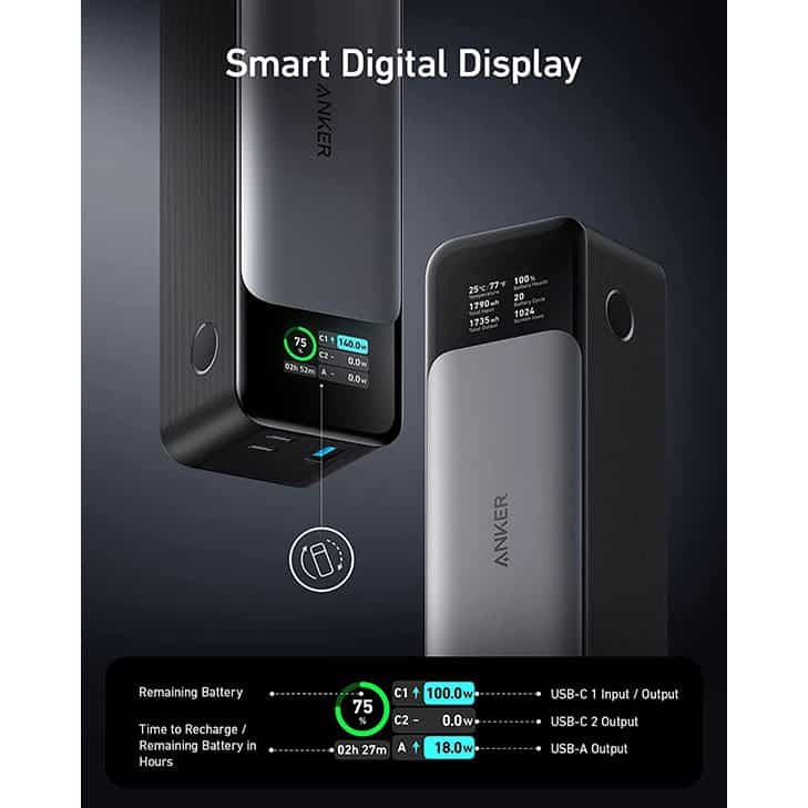 Anker 737 Power Bank (PowerCore 24K), 24,000mAh
