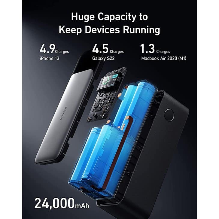 Anker 737 Power Bank (PowerCore 24K), 24,000mAh