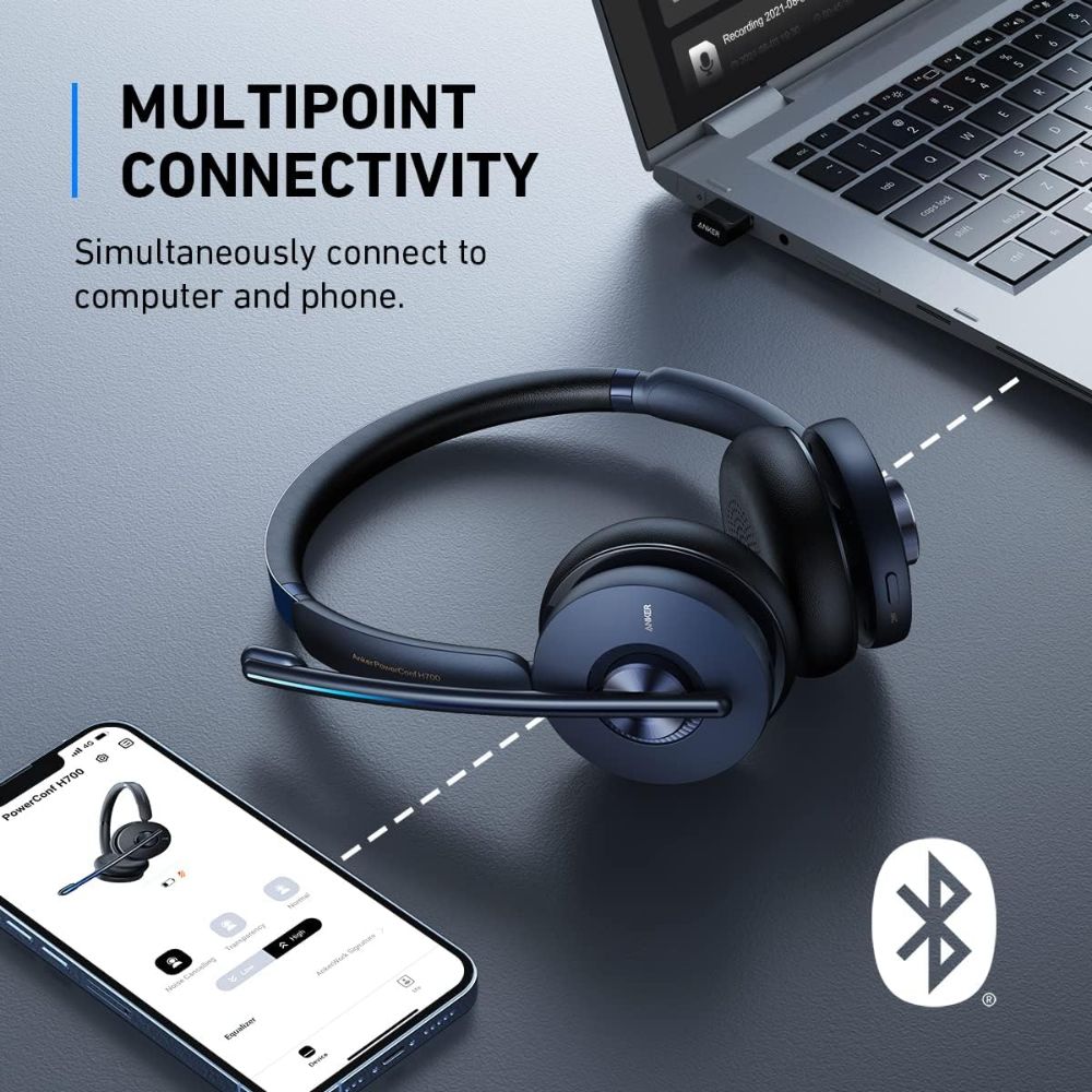 Anker PowerConf H700 Wireless Bluetooth Headset