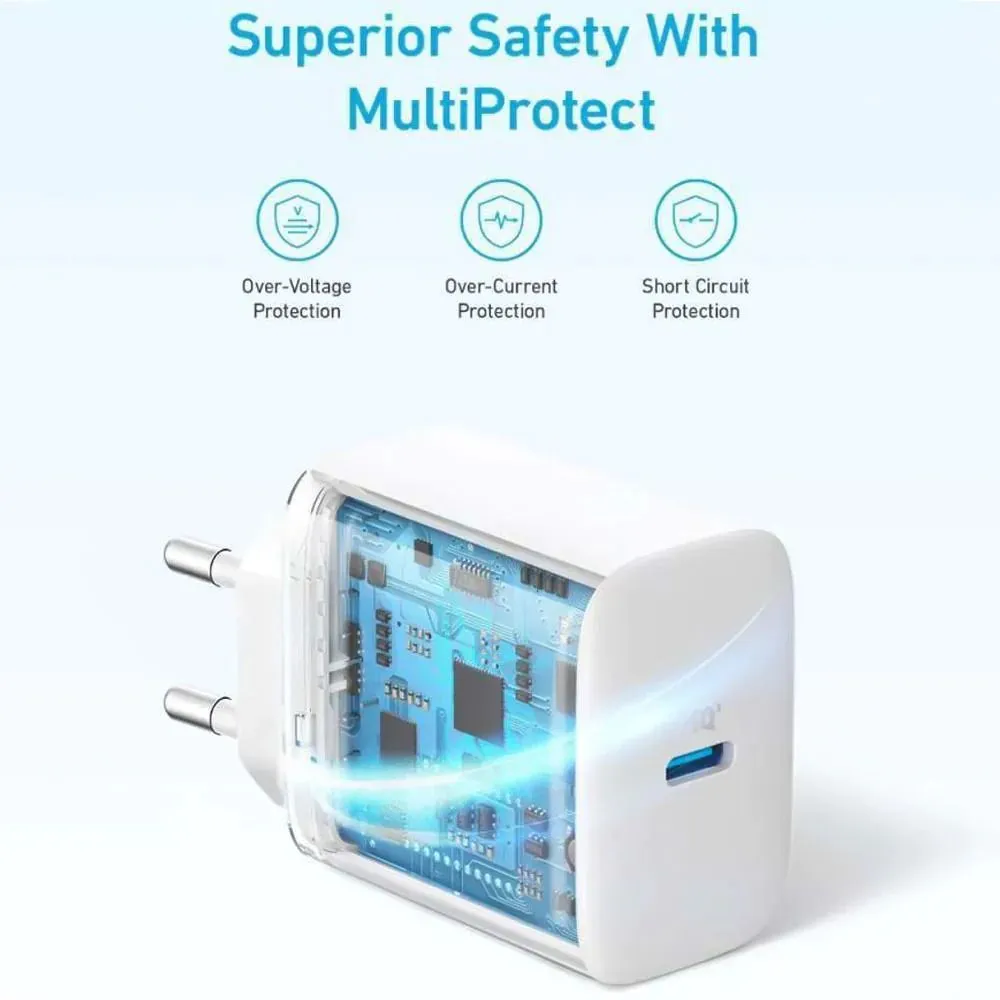 Anker PowerPort Wall Charger 20W USB-C Port - A2347L21