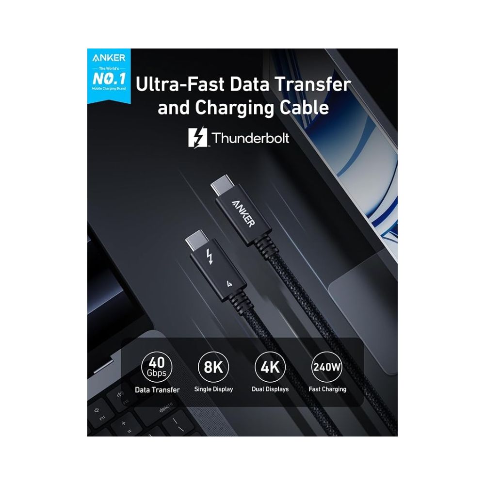 Anker Prime Thunderbolt 4 Cable 1m