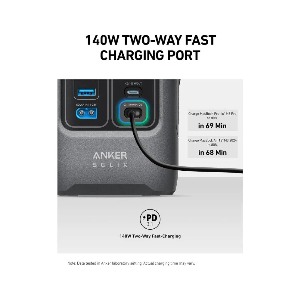 Anker SOLIX C200 DC Portable Power Station - 192Wh | 200W