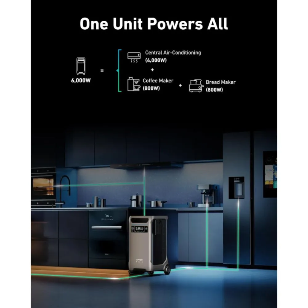 Anker SOLIX F3800 Portable Power Station - 3840Wh | 6000W