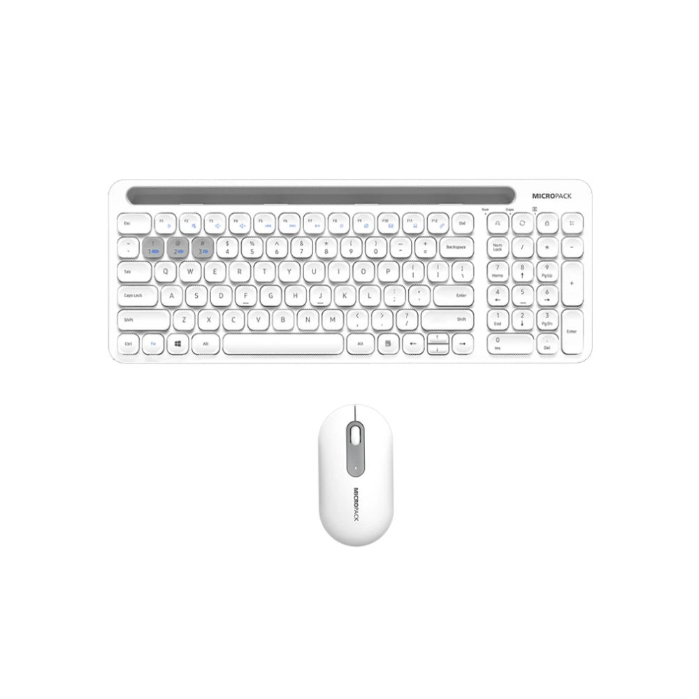 Micropack Antibacterial Bluetooth Wireless Three Modes Keyboard Combo KM-238W
