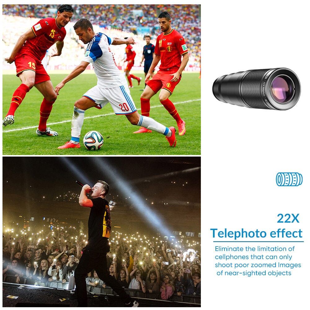 Apexel 22X 10-in-1 Phone Lens Kit