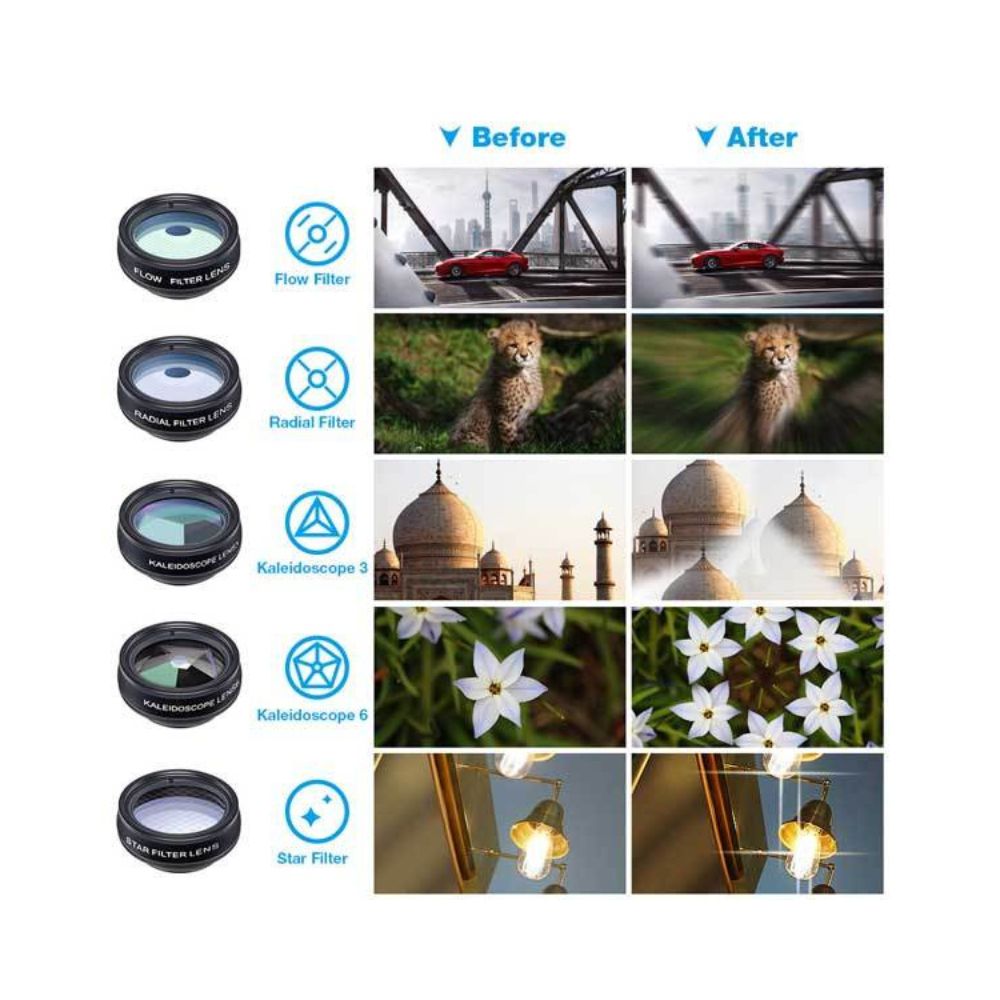 Apexel APL-DG10 10-in-1 Smartphone Lens Kit
