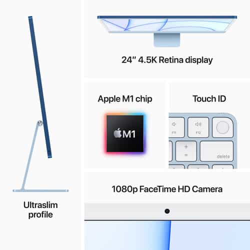 Apple 24″ iMac with M1 Chip 512Gb (Mid 2021)