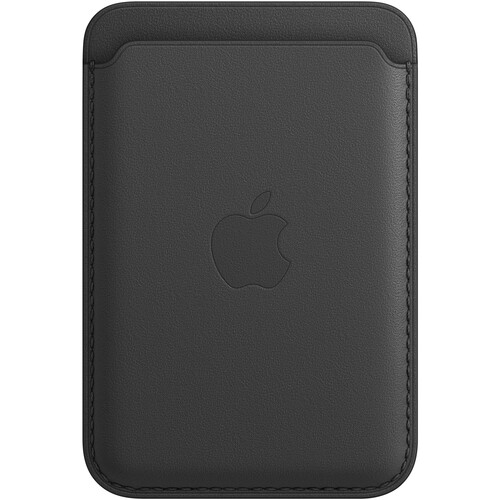 Apple iPhone 12 Series Leather Wallet with MagSafe (Black/Blue)