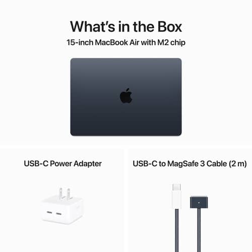 Apple Macbook Air 15″ MQKX3 – 15.3-Inch – 8-Core M2 – 8GB Ram – 512GB SSD – 10-Core GPU