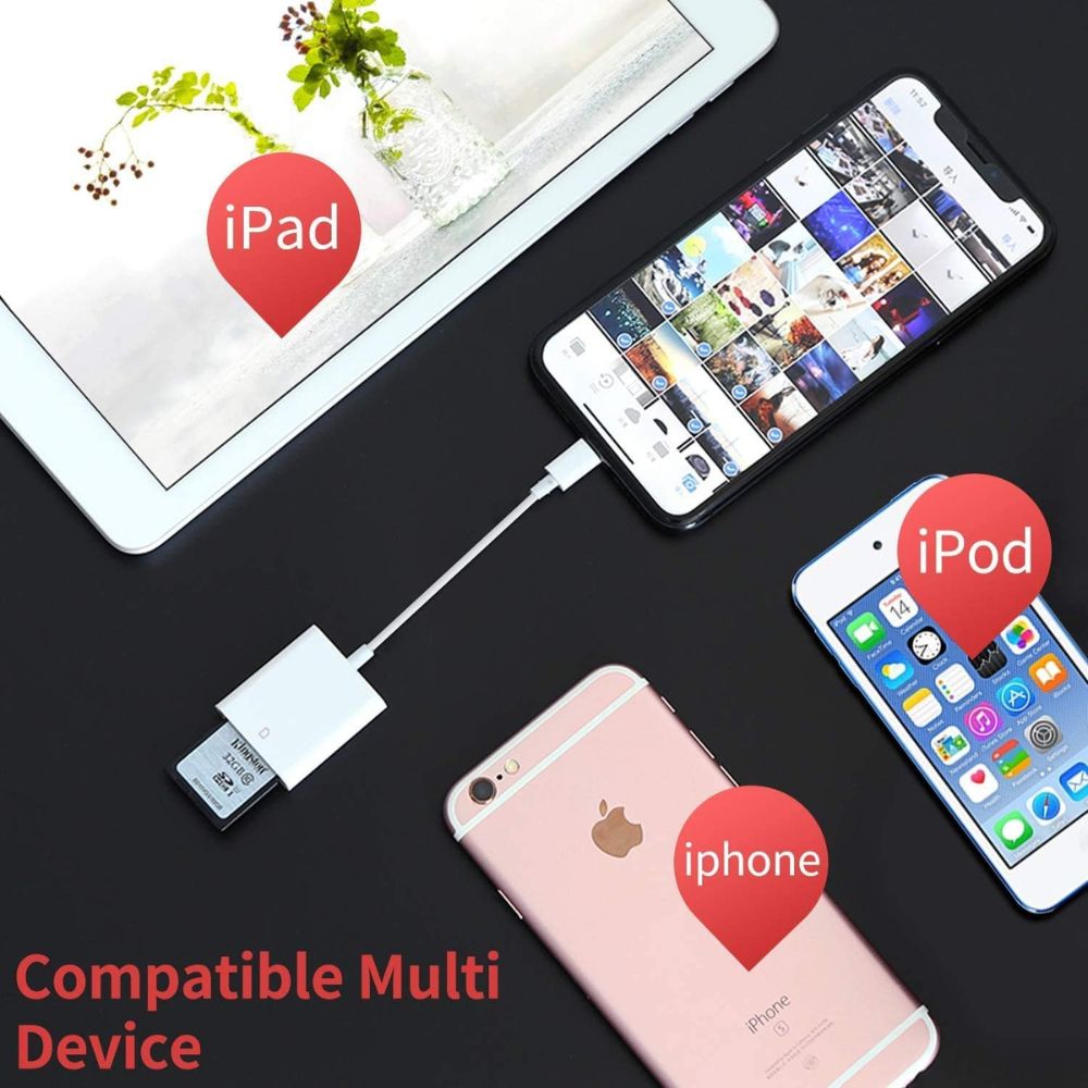 Apple MFi Certified SD Card Reader For Apple
