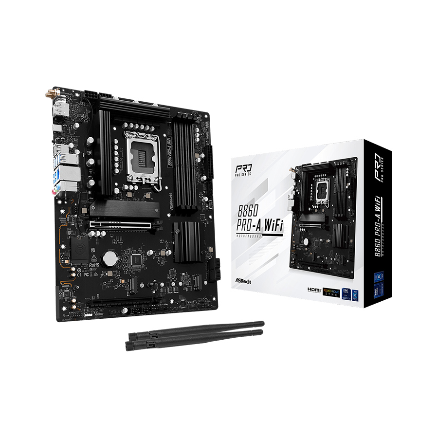 ASRock B860 Pro-A WiFi DDR5 LGA1851 | 90-MXBRL0-A0UAYZ
