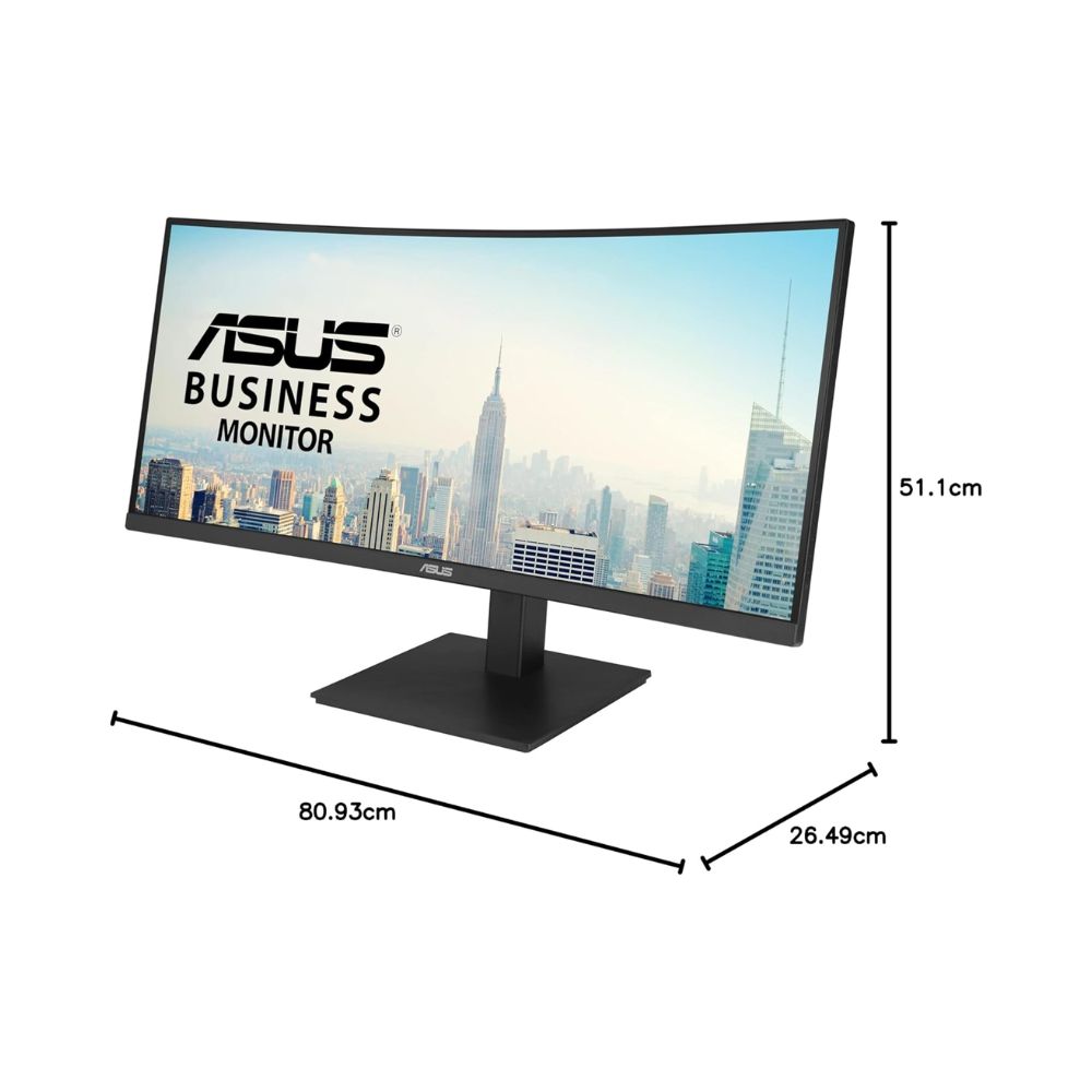 ASUS VA34VCPSR Curved Ultrawide Monitor Dual 1440p 100 Hz.