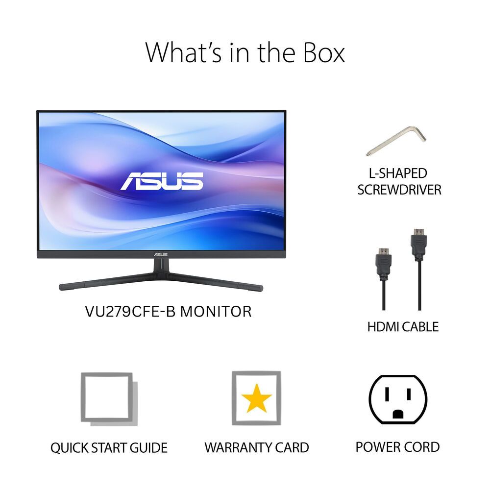 ASUS VU279CFE – 27″ Eye Care Monitor – 100Hz – USB-C & HDMI – Business Monitor