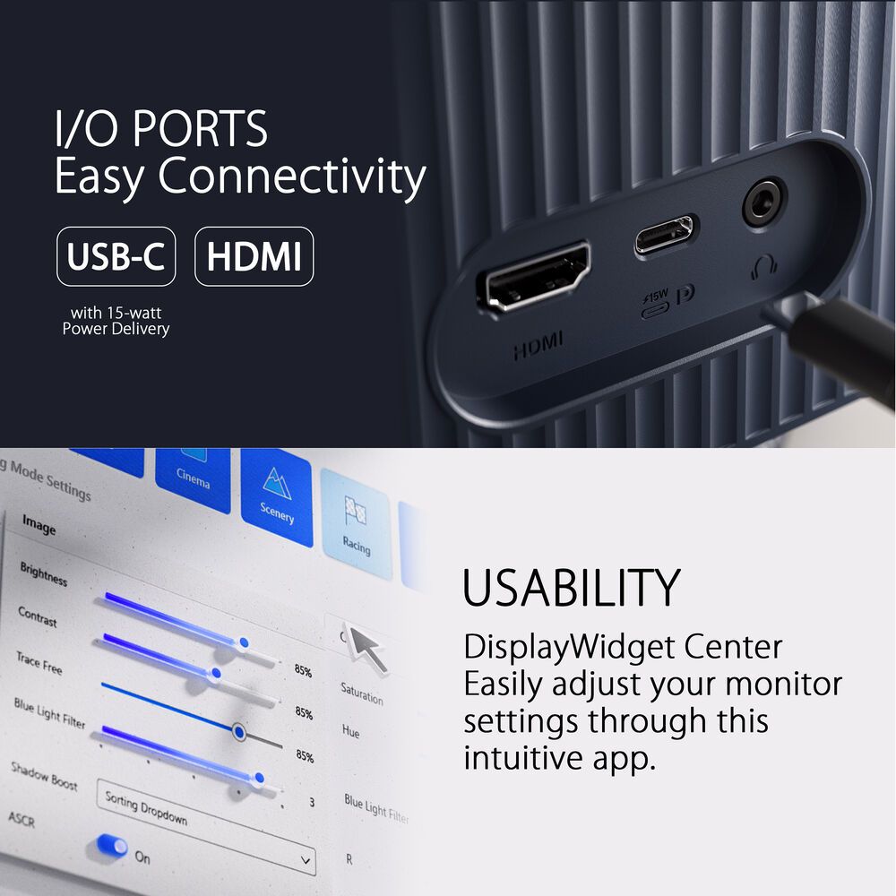 ASUS VU279CFE – 27″ Eye Care Monitor – 100Hz – USB-C & HDMI – Business Monitor