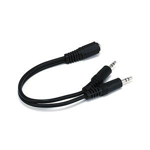 Audio Female Jack to 2 Audio Male Jack