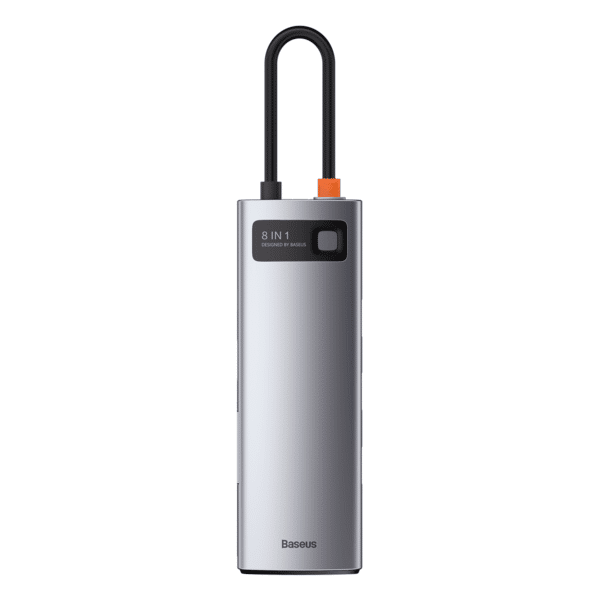 Baseus Metal Gleam Series 8-in-1 Multifunctional Type-C HUB Docking Station Space Gray
