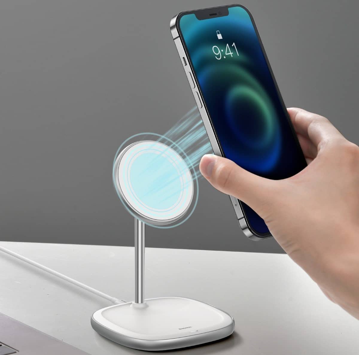 BASEUS Swan 2-in-1 Wireless Magnetic Charging Bracket 20W
