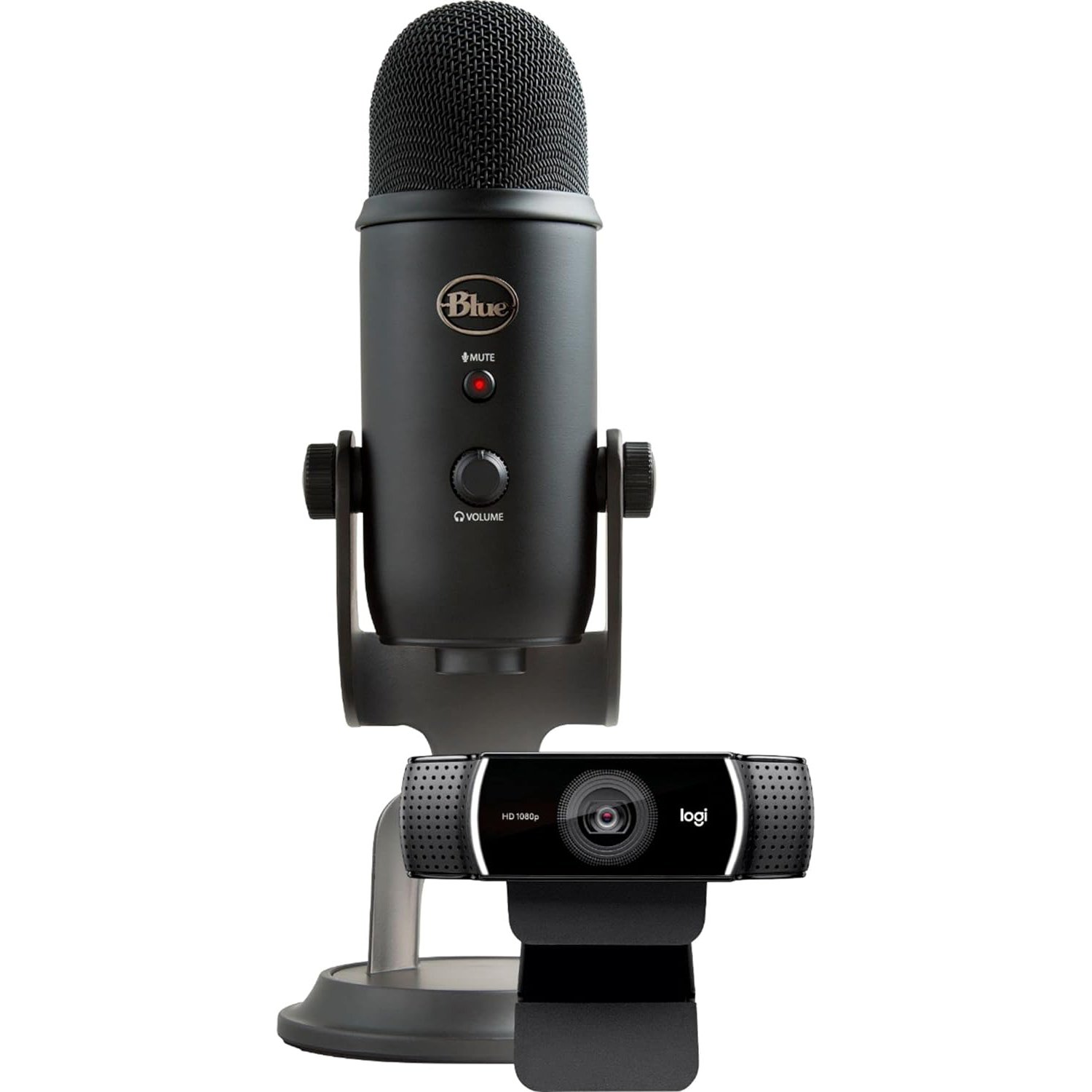 Blue Yeti USB Microphone & Logitech C922 Pro HD Webcam