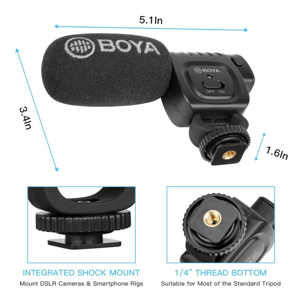 BOYA BY-BM3011 Camera Microphone,Shotgun Microphone