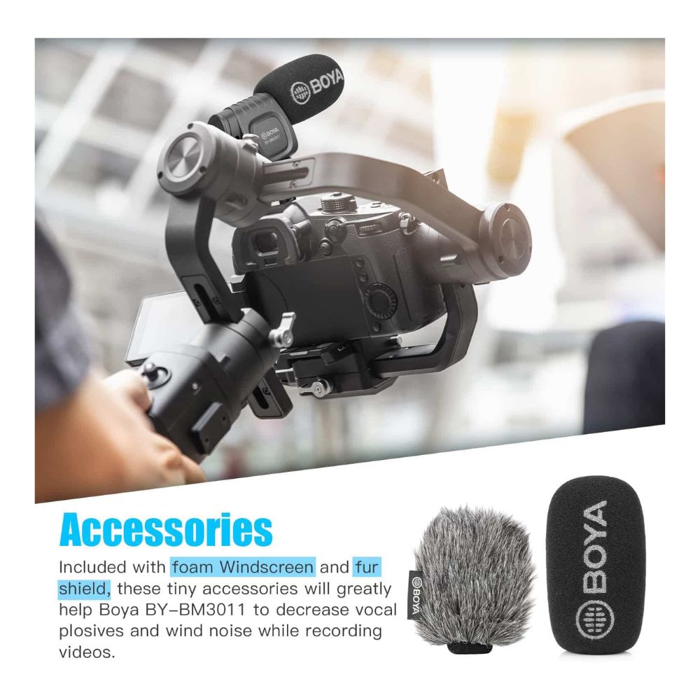 BOYA BY-BM3011 Camera Microphone,Shotgun Microphone