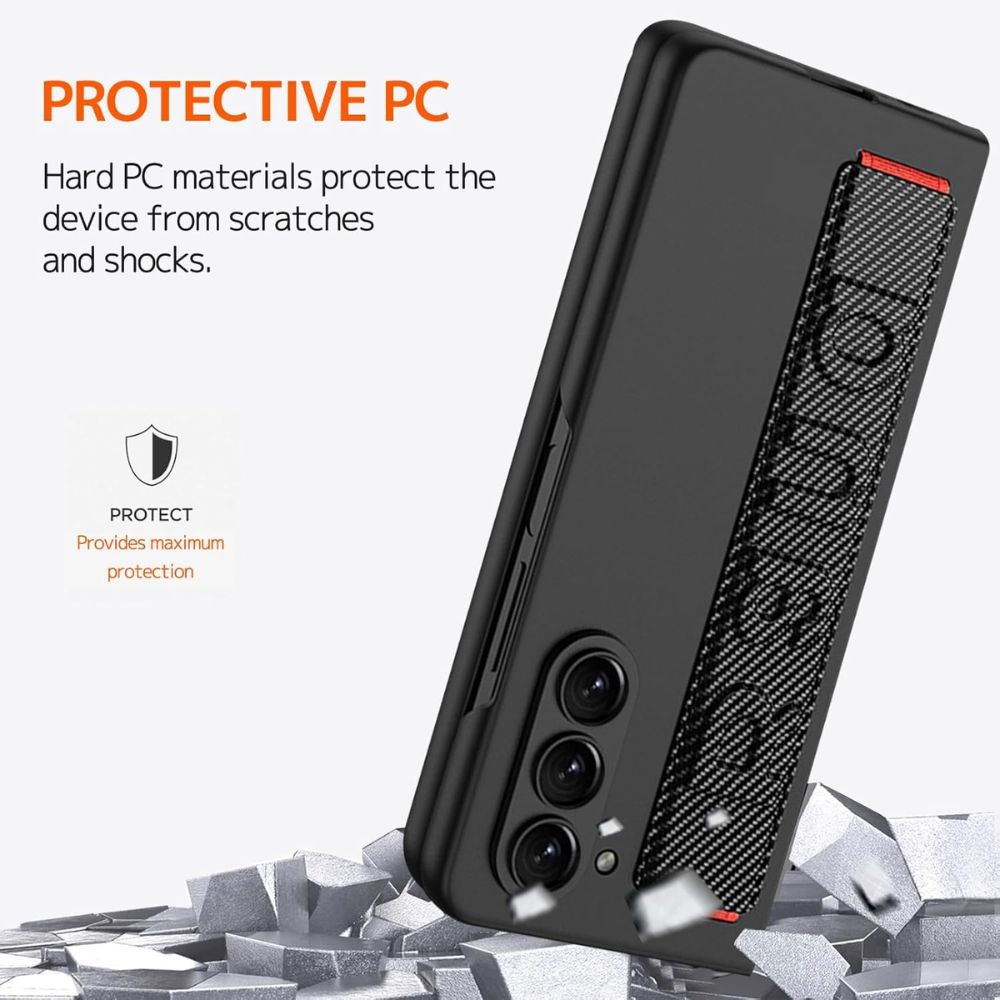 Carbon Fiber Strap Cover for Galaxy Z Fold 7 Case