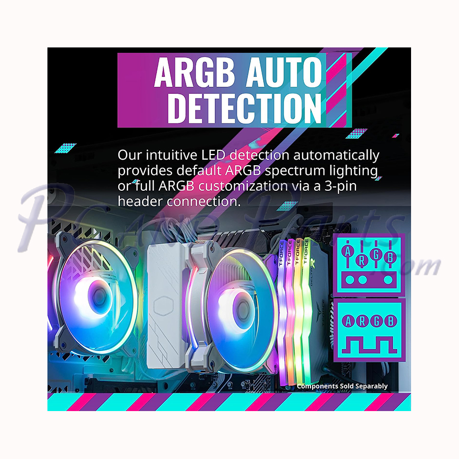 Cooler Master Hyper 212 Halo White CPU Air Cooler