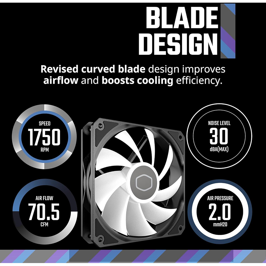 Cooler Master MF120 Lite ARGB Fans 1-Pack Black