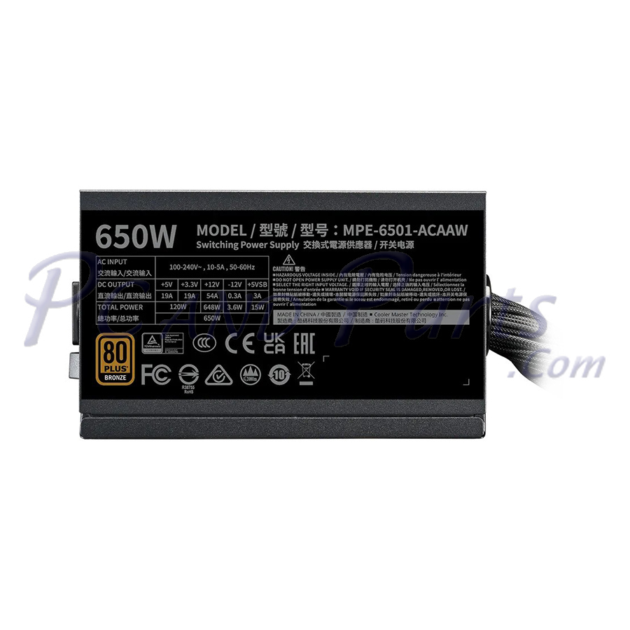 Cooler Master MWE 650W V3 Bronze Efficiency PSU