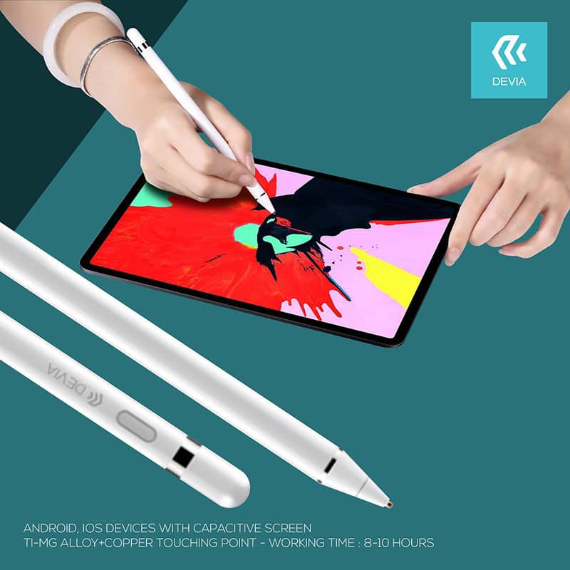Devia Touch Pencil For Apple Ipad (White)