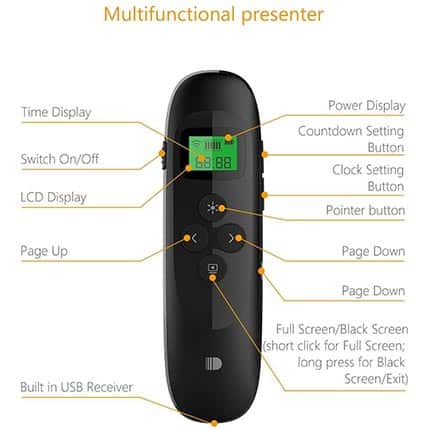 Doosl Presentation Remote Rechargeable Wireless Presenter