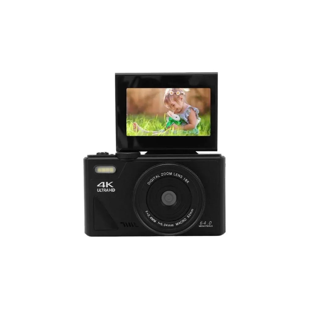 Dpofirs 64MP Digital Camera, 4K Vlogging Camera