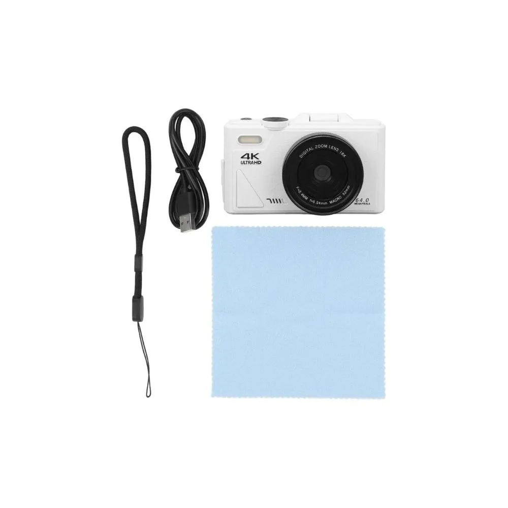 Dpofirs 64MP Digital Camera, 4K Vlogging Camera