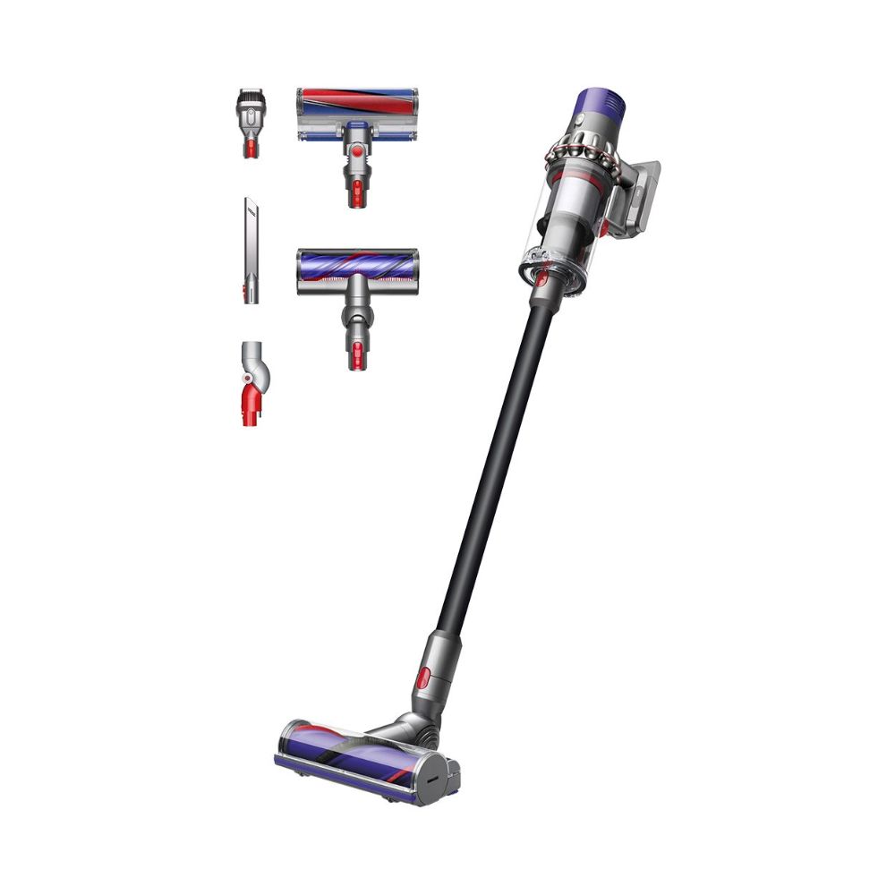 Dyson V10 Total Clean Cordless Vacuum | 60-Minute Runtime | De-Tangling Motorbar Head | 2 Cleaner Heads & 3 Tools