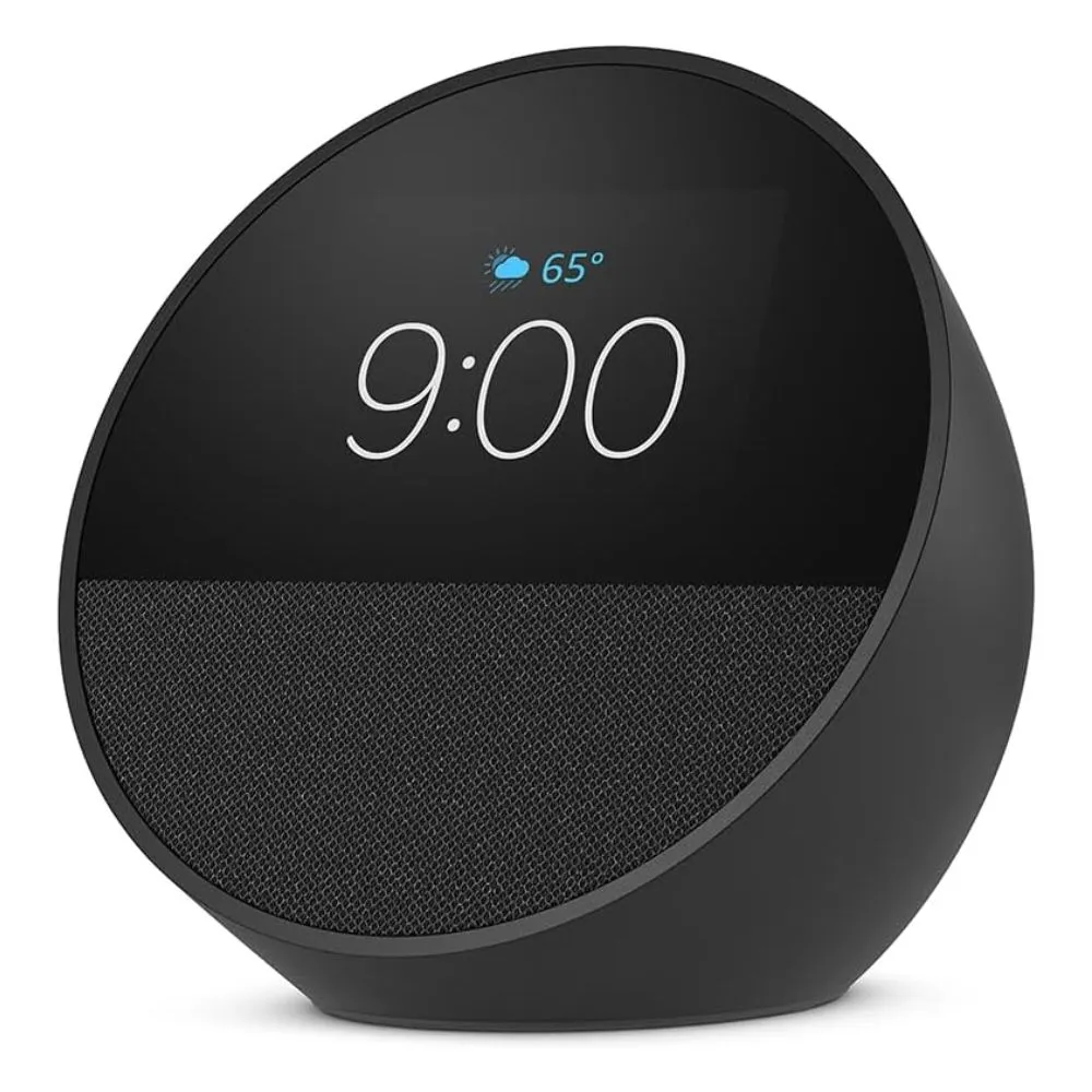 Echo Spot Smart alarm clock with vibrant sound + Alexa