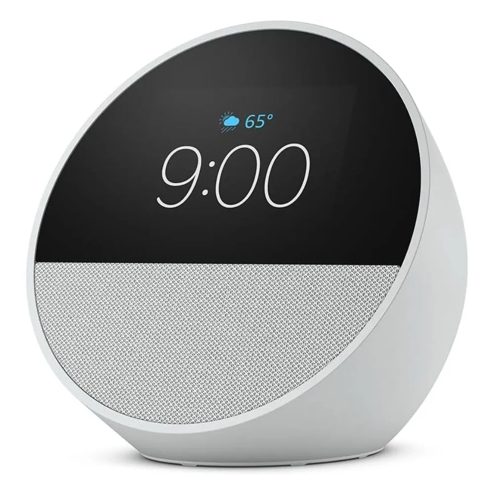 Echo Spot Smart alarm clock with vibrant sound + Alexa